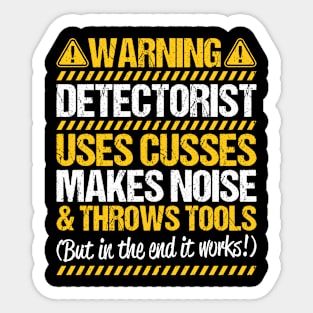 Detectorist Metal Detecting Metal Detector Sticker